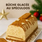 Bûche glacée au spéculoos, dessert glacé festif et savoureux