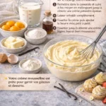 Crème Mousseline savoureuse pour des desserts raffinés et légers