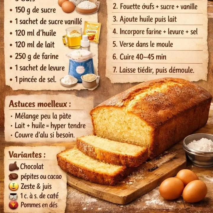 Délicieux gâteau moelleux avec une texture tendre et savoureuse