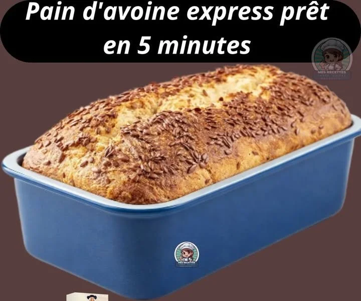 Recette de pain d'avoine express en préparation