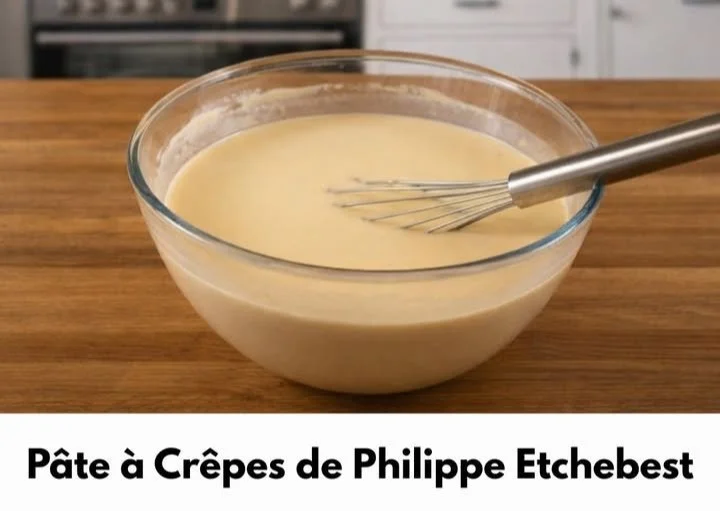 Pâte à crêpes maison préparée comme un chef, idéale pour crêpes sucrées et salées