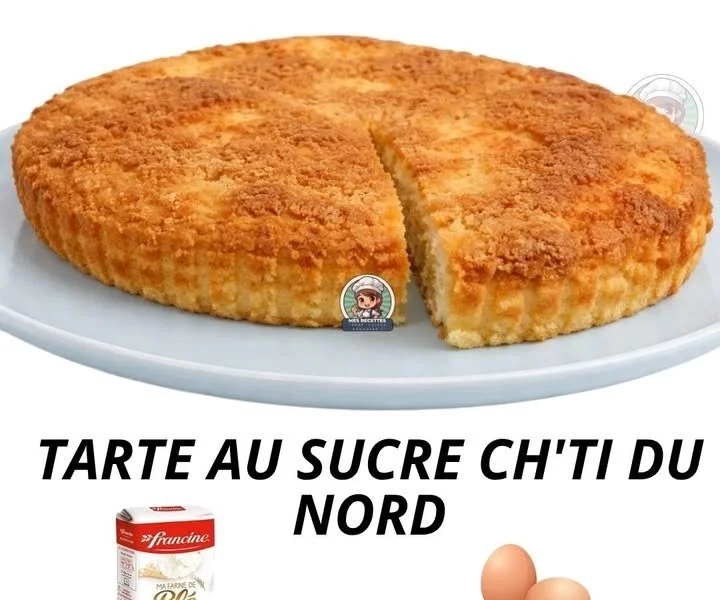 Tarte au Sucre Ch'ti du Nord, spécialité sucrée du Nord de la France