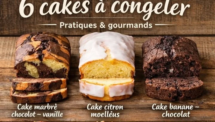 Gâteaux prêts à congeler pour un goûter rapide et pratique
