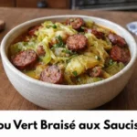 Chou Vert Braisé aux Saucisses, plat réconfortant et savoureux