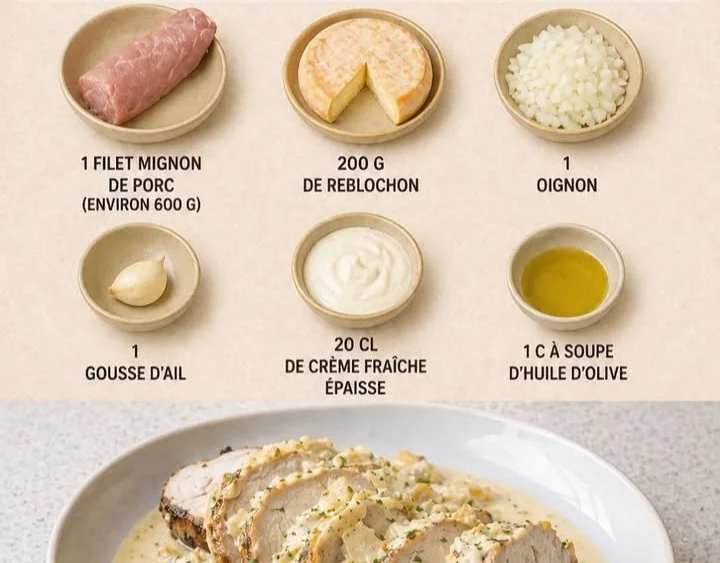 Filet mignon à la crème de reblochon, un plat gourmet savoureux