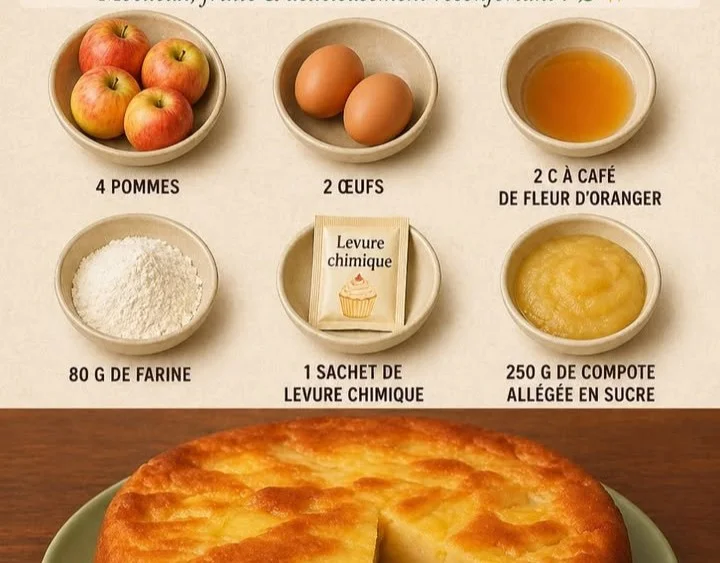 Gâteau normand aux pommes et à la compote, un dessert savoureux et traditionnel