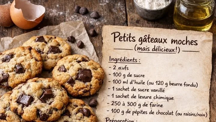 De délicieuses cookies, moins beaux mais 1000 fois meilleurs que les autres.