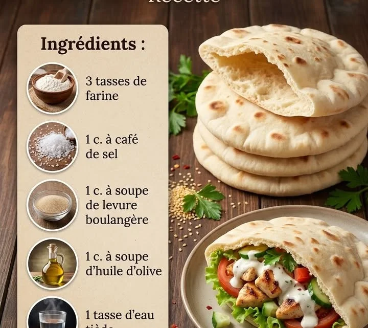 Pains Pita Maison - pains pita frais et faits maison