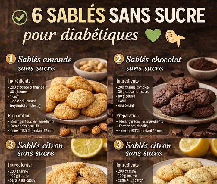 Sablés sans sucre, biscuits sains et délicieux faits maison
