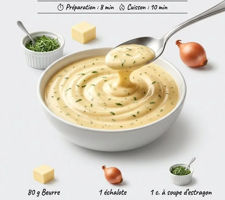 Recette de sauce béarnaise rapide pour accompagner la viande