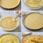 Tarte pommes frangipane avec pommes et crème d'amande
