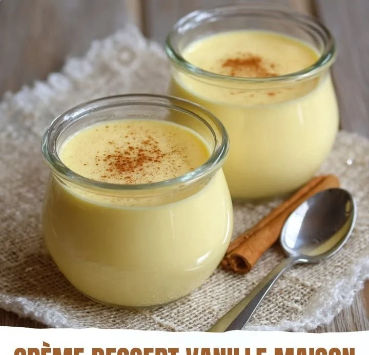 Crème dessert vanille maison, un dessert crémeux fait maison