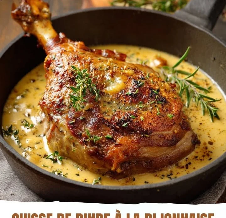 Recette de Cuisse de Dinde à la Dijonnaise avec moutarde et herbes