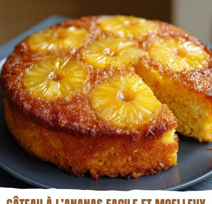 Gâteau à l'ananas moelleux et facile à préparer