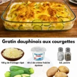 Gratin dauphinois aux courgettes, plat savoureux et crémeux