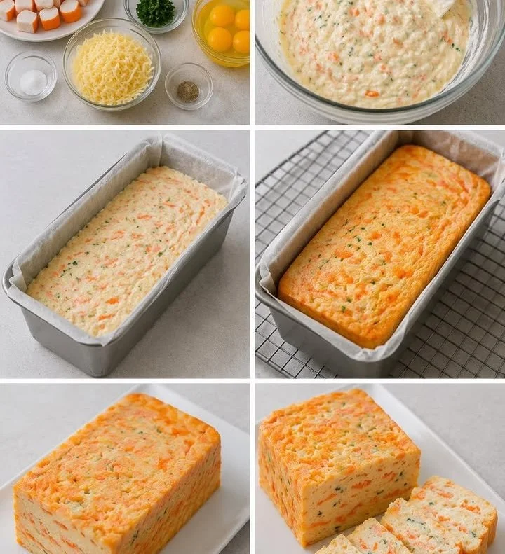 Pain de Surimi et Fromage Ultra Fondant prêt à être servi.