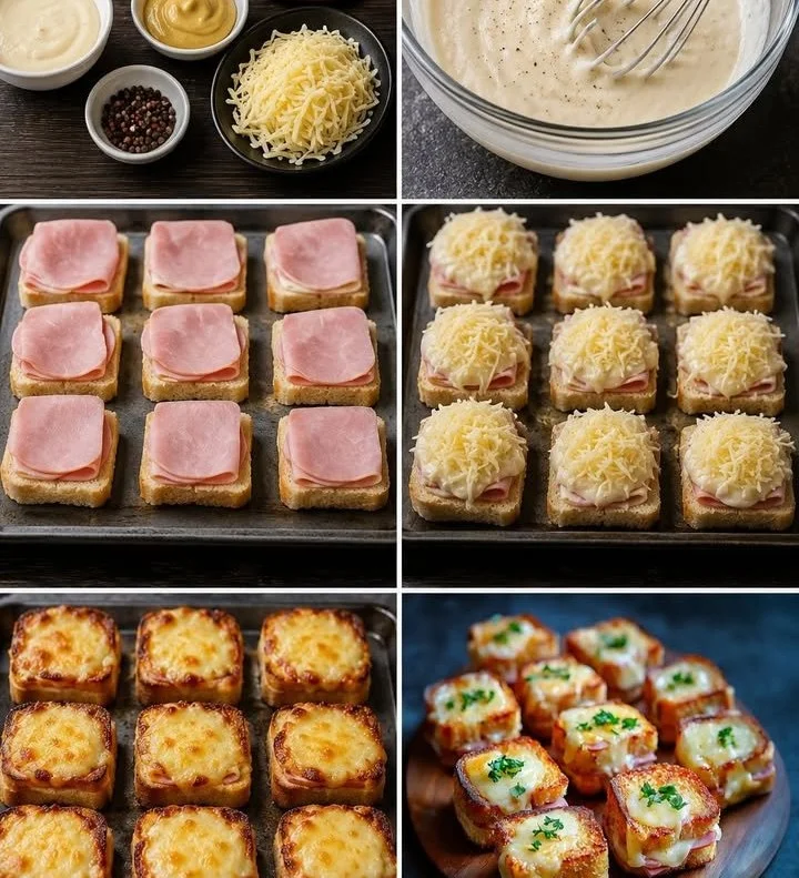 Petits croques apéritifs délicieux et faciles à préparer pour vos soirées.
