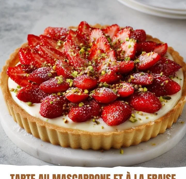 Tarte au Mascarpone et à la Fraise, un dessert crémeux et fruité