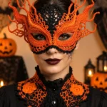 Masque d'Halloween unique pour une soirée originale et amusante.