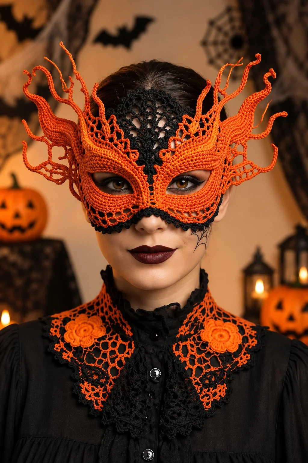 Masque d'Halloween unique pour une soirée originale et amusante.
