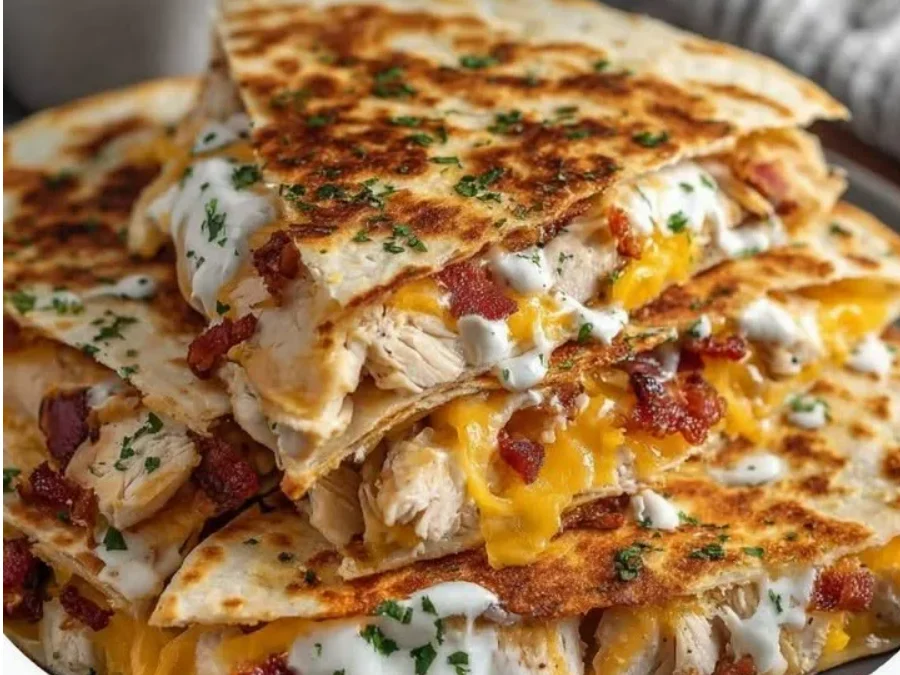 Chicken Bacon Ranch Quesadilla